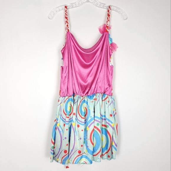 Candy Lollipop Peppermint Womens Halloween Dress Juniors Large 13 15 Colorful - Picture 2 of 14